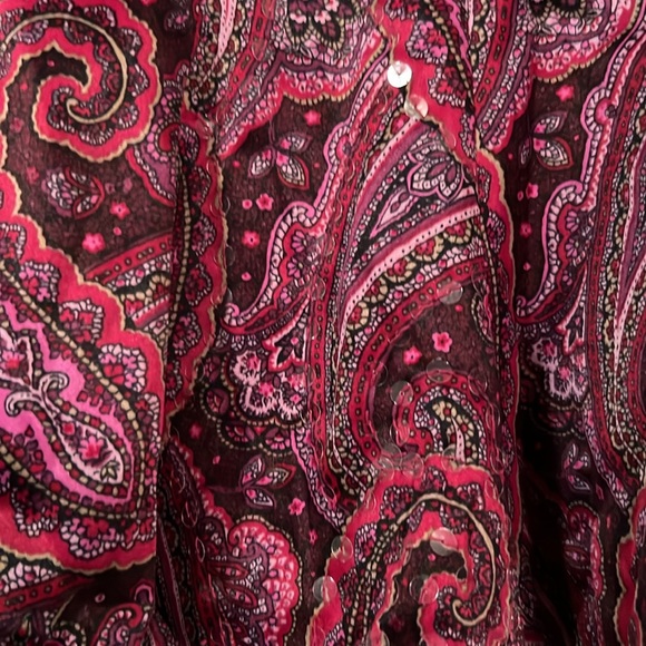 Loft by Ann Taylor paisley print skirt for women with built in lining. Size 4P - Picture 2 of 6